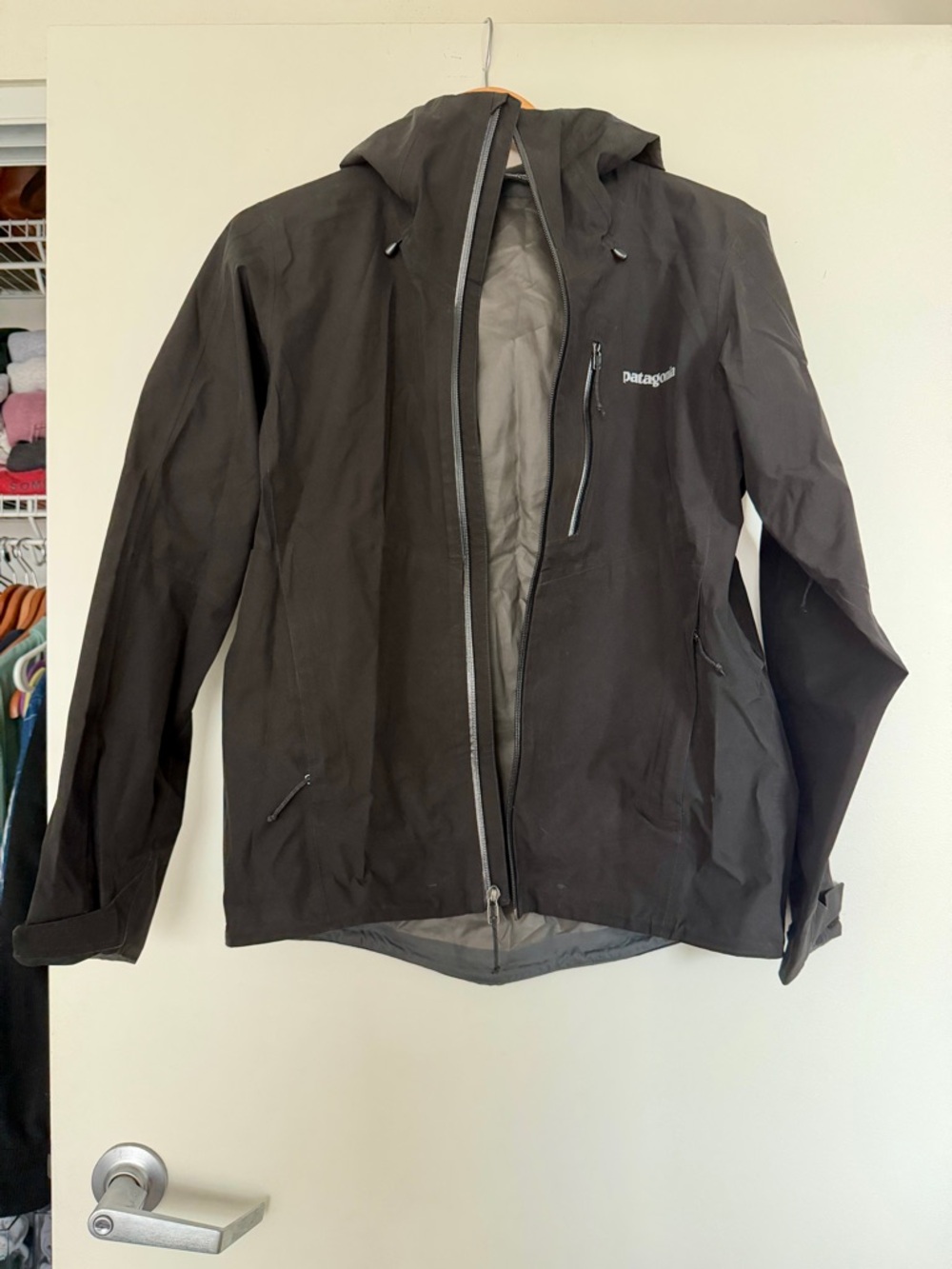Patagonia Women’s Black Calcite Rain Jacket